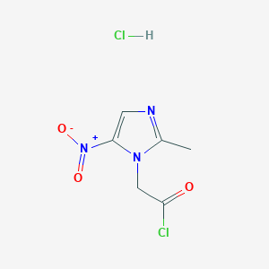 B2982924 2-(2-methyl-5-nitro-1H-imidazol-1-yl)acetyl chloride hydrochloride CAS No. 2138379-80-1