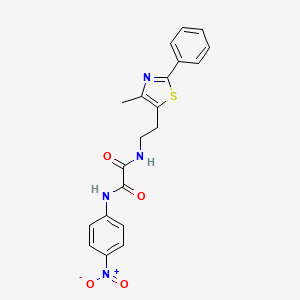 N1-(2-(4-methyl-2-phenylthiazol-5-yl)ethyl)-N2-(4-nitrophenyl)oxalamide