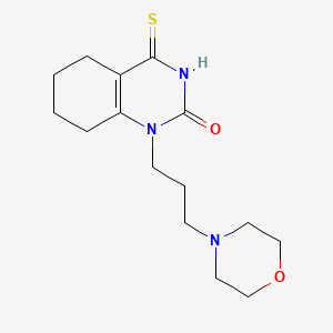 1-(3-morpholinopropyl)-4-thioxo-3,4,5,6,7,8-hexahydroquinazolin-2(1H)-one
