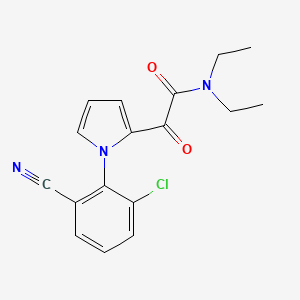 2-[1-(2-chloro-6-cyanophenyl)-1H-pyrrol-2-yl]-N,N-diethyl-2-oxoacetamide