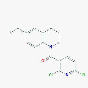 1-(2,6-Dichloropyridine-3-carbonyl)-6-(propan-2-yl)-1,2,3,4-tetrahydroquinoline