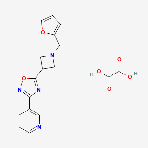 5-(1-(Furan-2-ylmethyl)azetidin-3-yl)-3-(pyridin-3-yl)-1,2,4-oxadiazole oxalate