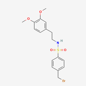4-(bromomethyl)-N-[2-(3,4-dimethoxyphenyl)ethyl]benzenesulfonamide