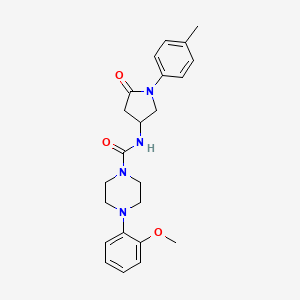 4-(2-methoxyphenyl)-N-(5-oxo-1-(p-tolyl)pyrrolidin-3-yl)piperazine-1-carboxamide