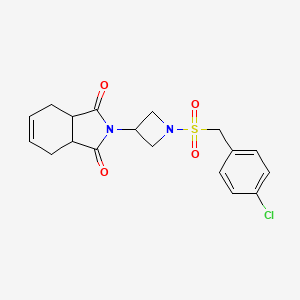 2-(1-((4-chlorobenzyl)sulfonyl)azetidin-3-yl)-3a,4,7,7a-tetrahydro-1H-isoindole-1,3(2H)-dione