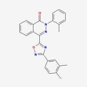 4-[3-(3,4-dimethylphenyl)-1,2,4-oxadiazol-5-yl]-2-(2-methylphenyl)phthalazin-1(2H)-one