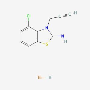 4-chloro-3-(prop-2-yn-1-yl)benzo[d]thiazol-2(3H)-imine hydrobromide