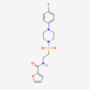 N-(2-((4-(4-fluorophenyl)piperazin-1-yl)sulfonyl)ethyl)furan-2-carboxamide