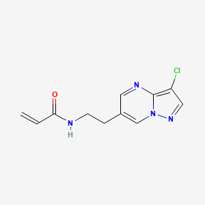 N-(2-{3-chloropyrazolo[1,5-a]pyrimidin-6-yl}ethyl)prop-2-enamide