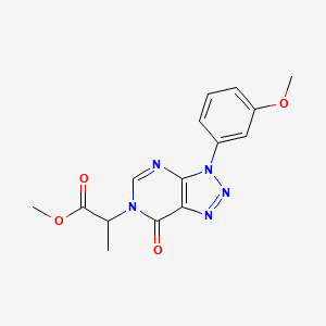 methyl 2-(3-(3-methoxyphenyl)-7-oxo-3H-[1,2,3]triazolo[4,5-d]pyrimidin-6(7H)-yl)propanoate