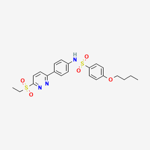 4-butoxy-N-(4-(6-(ethylsulfonyl)pyridazin-3-yl)phenyl)benzenesulfonamide