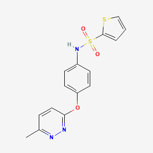 N-(4-((6-methylpyridazin-3-yl)oxy)phenyl)thiophene-2-sulfonamide