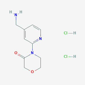 4-[4-(Aminomethyl)pyridin-2-yl]morpholin-3-one dihydrochloride