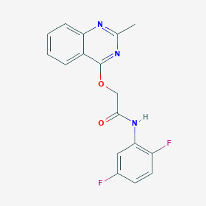 molecular formula C17H13F2N3O2 B2983091 N-(2,5-difluorophenyl)-2-[(2-methylquinazolin-4-yl)oxy]acetamide CAS No. 1002496-92-5