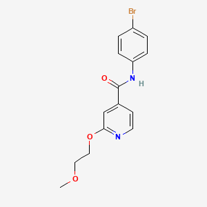 molecular formula C15H15BrN2O3 B2983154 N-(4-bromophenyl)-2-(2-methoxyethoxy)pyridine-4-carboxamide CAS No. 2034316-63-5