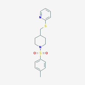 2-(((1-Tosylpiperidin-4-yl)methyl)thio)pyridine