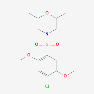 4-(4-Chloro-2,5-dimethoxyphenyl)sulfonyl-2,6-dimethylmorpholine