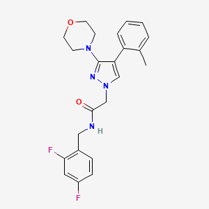 N-(2,4-difluorobenzyl)-2-(3-morpholino-4-(o-tolyl)-1H-pyrazol-1-yl)acetamide