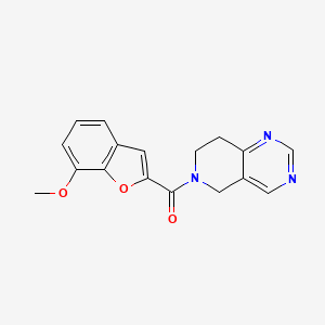 (7,8-dihydropyrido[4,3-d]pyrimidin-6(5H)-yl)(7-methoxybenzofuran-2-yl)methanone