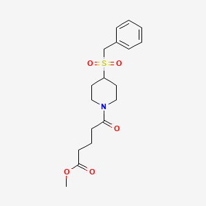 Methyl 5-(4-(benzylsulfonyl)piperidin-1-yl)-5-oxopentanoate