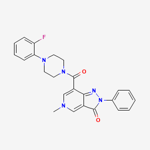 7-(4-(2-fluorophenyl)piperazine-1-carbonyl)-5-methyl-2-phenyl-2H-pyrazolo[4,3-c]pyridin-3(5H)-one