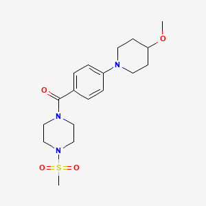(4-(4-Methoxypiperidin-1-yl)phenyl)(4-(methylsulfonyl)piperazin-1-yl)methanone