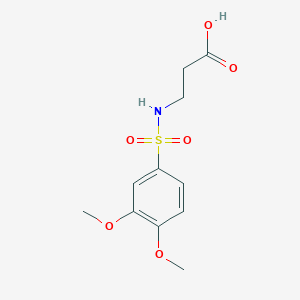 3-(3,4-Dimethoxybenzenesulfonamido)propanoic acid