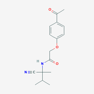 2-(4-acetylphenoxy)-N-(1-cyano-1,2-dimethylpropyl)acetamide
