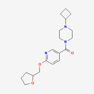 (4-Cyclobutylpiperazin-1-yl)(6-((tetrahydrofuran-2-yl)methoxy)pyridin-3-yl)methanone