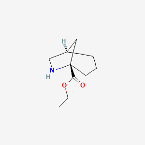 molecular formula C10H17NO2 B2983218 Ethyl (1R,5S)-6-azabicyclo[3.2.1]octane-5-carboxylate CAS No. 2248183-99-3