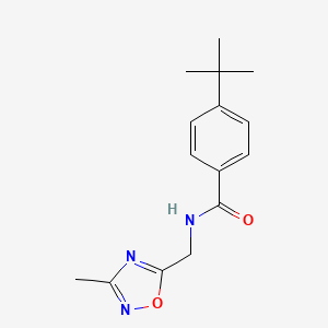 4-(tert-butyl)-N-((3-methyl-1,2,4-oxadiazol-5-yl)methyl)benzamide
