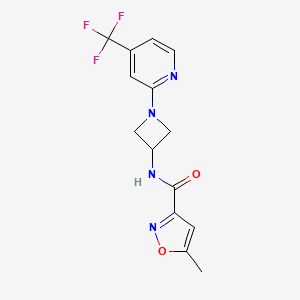 5-Methyl-N-[1-[4-(trifluoromethyl)pyridin-2-yl]azetidin-3-yl]-1,2-oxazole-3-carboxamide