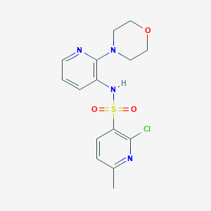 2-chloro-6-methyl-N-[2-(morpholin-4-yl)pyridin-3-yl]pyridine-3-sulfonamide