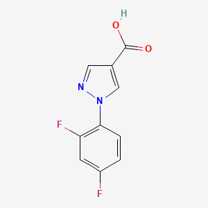 molecular formula C10H6F2N2O2 B2983274 1-(2,4-Difluorophenyl)-1H-pyrazole-4-carboxylic acid CAS No. 138907-84-3
