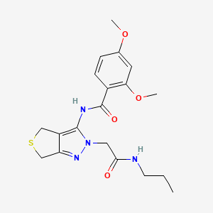 2,4-dimethoxy-N-(2-(2-oxo-2-(propylamino)ethyl)-4,6-dihydro-2H-thieno[3,4-c]pyrazol-3-yl)benzamide