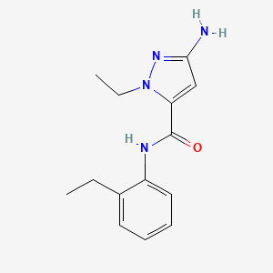 3-amino-1-ethyl-N-(2-ethylphenyl)-1H-pyrazole-5-carboxamide