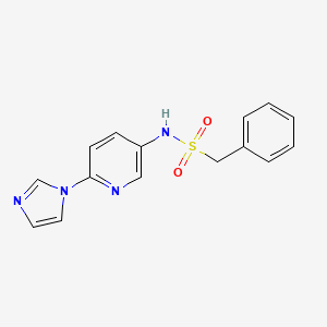 N-(6-(1H-imidazol-1-yl)pyridin-3-yl)-1-phenylmethanesulfonamide