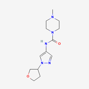 4-Methyl-N-[1-(oxolan-3-yl)pyrazol-4-yl]piperazine-1-carboxamide