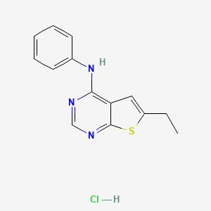 6-ethyl-N-phenylthieno[2,3-d]pyrimidin-4-amine hydrochloride