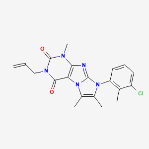3-allyl-8-(3-chloro-2-methylphenyl)-1,6,7-trimethyl-1H-imidazo[2,1-f]purine-2,4(3H,8H)-dione