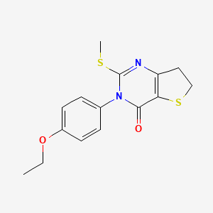 3-(4-ethoxyphenyl)-2-(methylthio)-6,7-dihydrothieno[3,2-d]pyrimidin-4(3H)-one