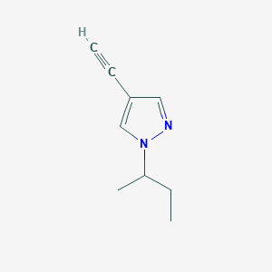 molecular formula C9H12N2 B2983379 1-(butan-2-yl)-4-ethynyl-1H-pyrazole CAS No. 2098029-52-6