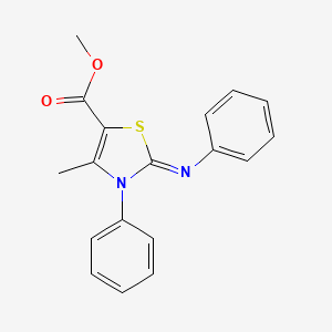 Methyl 4-methyl-3-phenyl-2-phenylimino-1,3-thiazole-5-carboxylate