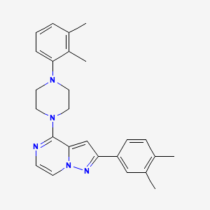 2-(3,4-Dimethylphenyl)-4-(4-(2,3-dimethylphenyl)piperazin-1-yl)pyrazolo[1,5-a]pyrazine