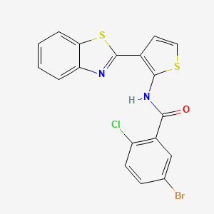 N-(3-(benzo[d]thiazol-2-yl)thiophen-2-yl)-5-bromo-2-chlorobenzamide
