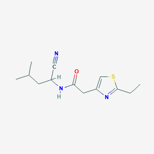 N-(1-cyano-3-methylbutyl)-2-(2-ethyl-1,3-thiazol-4-yl)acetamide