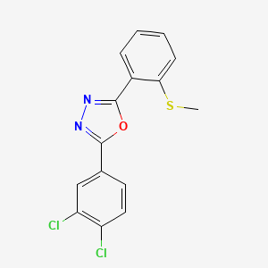 2-[5-(3,4-Dichlorophenyl)-1,3,4-oxadiazol-2-yl]phenyl methyl sulfide