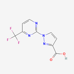 1-[4-(trifluoromethyl)pyrimidin-2-yl]-1H-pyrazole-3-carboxylic acid