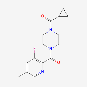 1-Cyclopropanecarbonyl-4-(3-fluoro-5-methylpyridine-2-carbonyl)piperazine