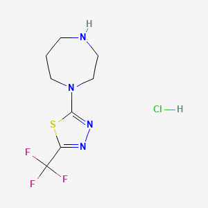 1-[5-(Trifluoromethyl)-1,3,4-thiadiazol-2-yl]-1,4-diazepane hydrochloride